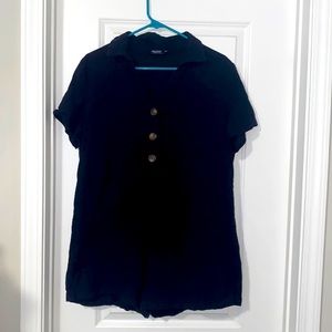 Shein Curve Size 0XL Short Sleeve Romper